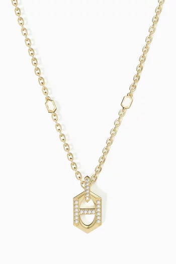 Links DD Iconica Diamond Necklace in 18kt Gold