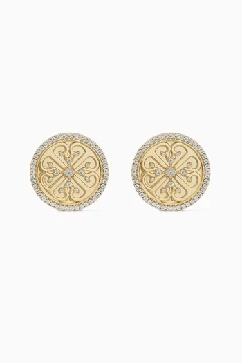 Lace Oria Diamond Earrings in 18kt Gold