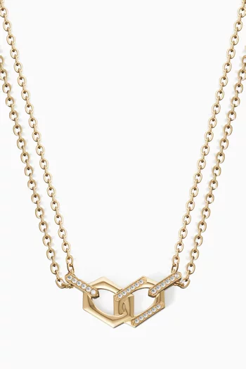 Links Forever Linked Diamond Necklace in 18kt Gold