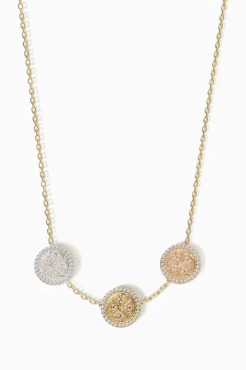 Lace Oria Diamond Necklace in 18kt Gold