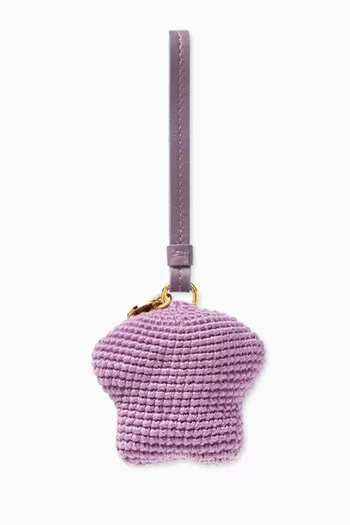 Medusa Charm in Knit & Nappa Leather