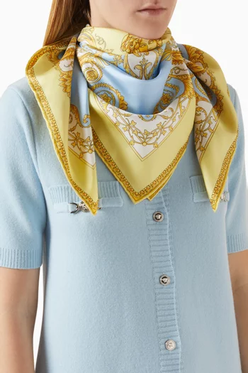 Spring Barocco Scarf in Silk Twill