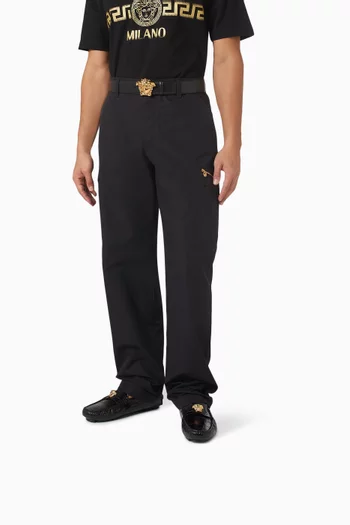 حذاء درايفر بشعار ميدوسا 95 جلد بنقشة جلد التمساح