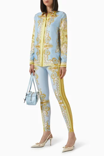 Barocco Leggings in Matte-lycra