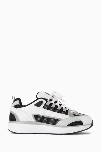 Hyper Runner Sneakers in Mesh & Leather