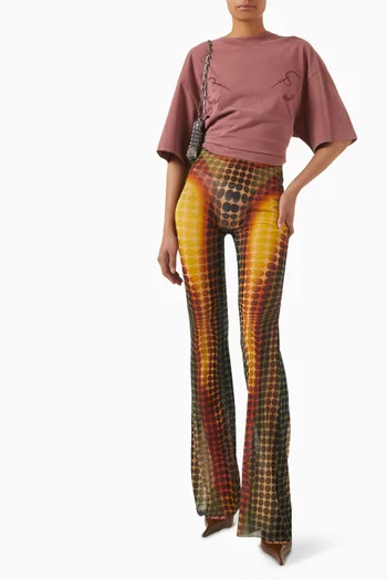 Embroidered Oversized T-shirt in Organic-cotton