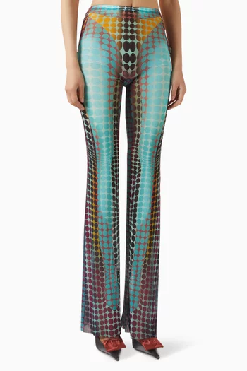 Re-edition Flared Pants in Tulle