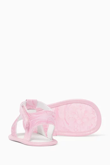 صندل بنقشة باروكية جلد