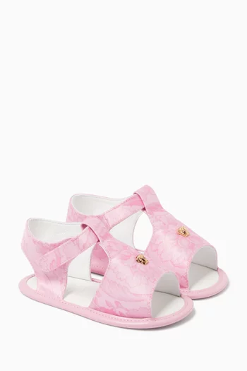 صندل بنقشة باروكية جلد