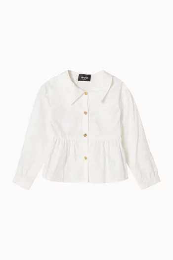 Barocco Flared Shirt in Cotton-poplin
