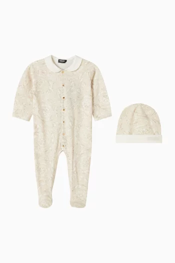 Barocco Sleepsuit Set in Cotton