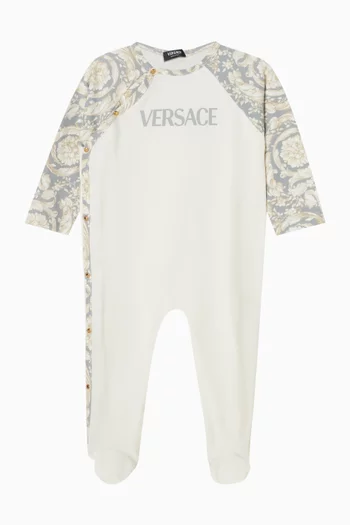 Barocco Logo Pyjama in Cotton