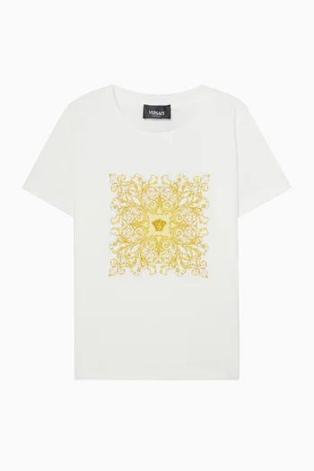 Barocco-print T-shirt in Jersey