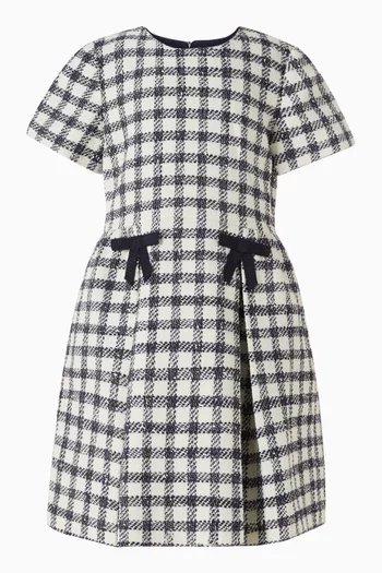 Check Boucle Dress
