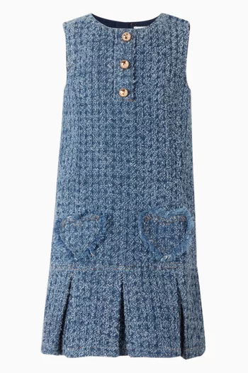 Flower Scallop Dress in Taffeta