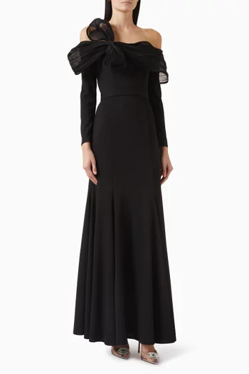 Bow Off-shoulder Dress