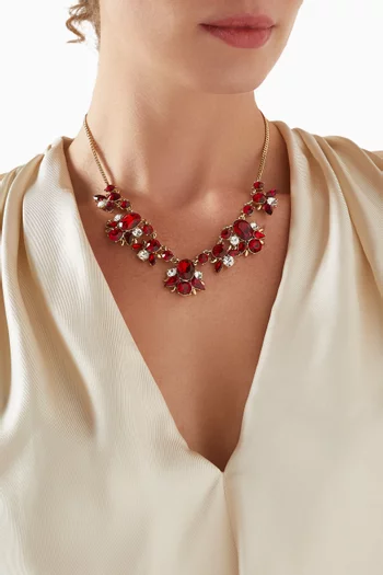 1980s Ruby Red Revival Necklace