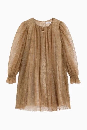 Shimmer Dress in Lamé Lace