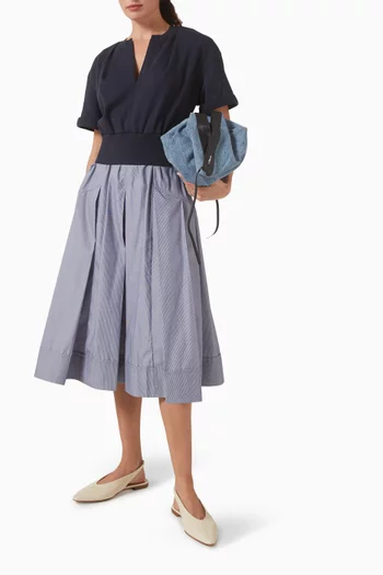 فستان فرنش تيري وقماش مغاير