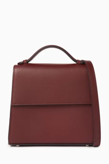 Small Top Handle Bag in Leather