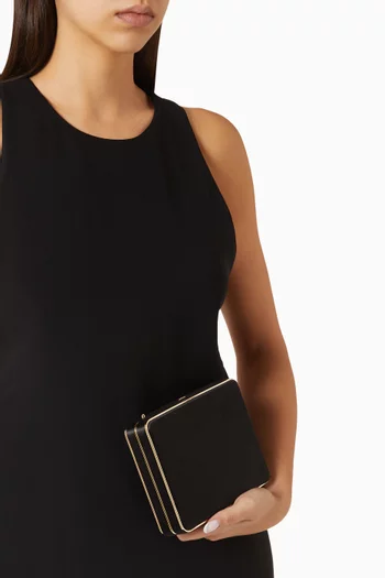 Square Compact Case in Satin