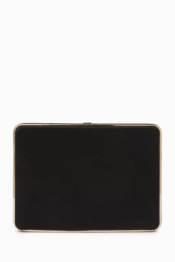 Square Compact Case in Satin