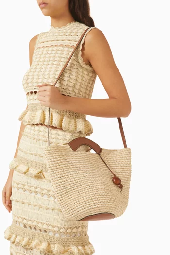 Large Woven Shopper in Fique
