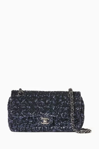 2010s Sequin Single Flap Shoulder Bag