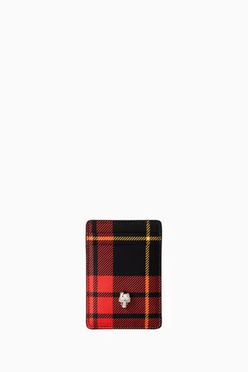 Tartan Magnetic Card Holder