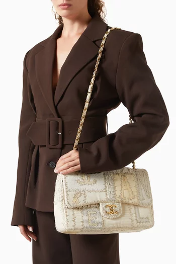 2010s Patchwork Jumbo Single Flap Bag