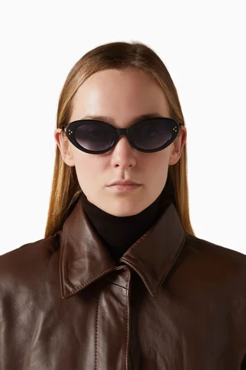 نظارة شمسية توتسي بتصميم عين القطة وإطار بوليمر