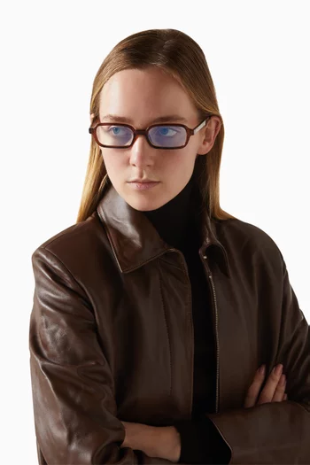 Pilferer Rectangle Eyeglasses in Polymer