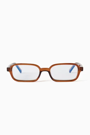 Pilferer Rectangle Eyeglasses in Polymer