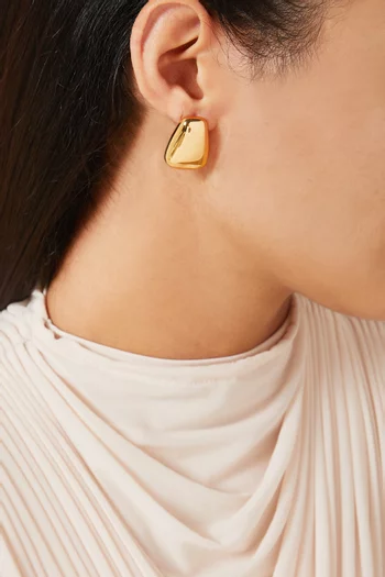 Fawn Drop Earrings in 24kt Gold-plated Brass