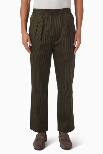 بنطال للبيت بينجال مخطط قطن وحرير