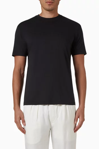 Crew Neck T-shirt in Lyocell & Cotton