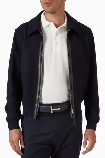 Reversible T Belt in Leather