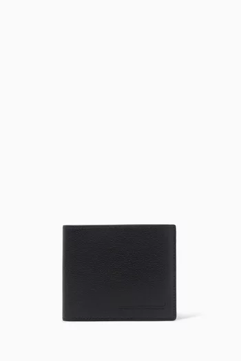 Elongated T Line Wallet in Leather