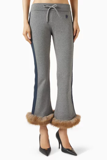 Lion Flared Capri Sweatpants in Dry Fleece