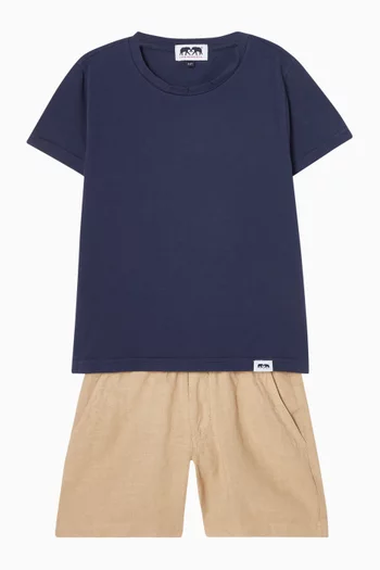 تي شيرت بشعار الماركة قطن عضوي