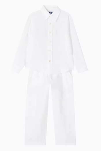 بنطال إليوثيرا كتان