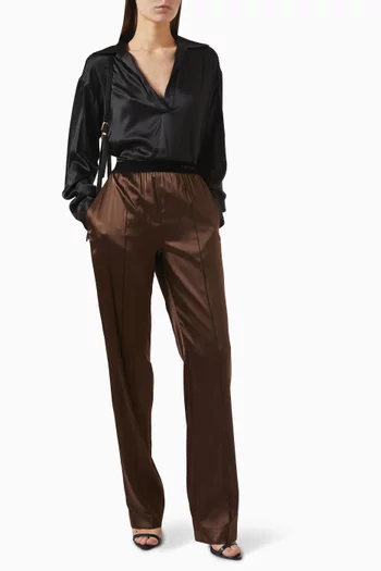 PJ Pants in Stretch-silk