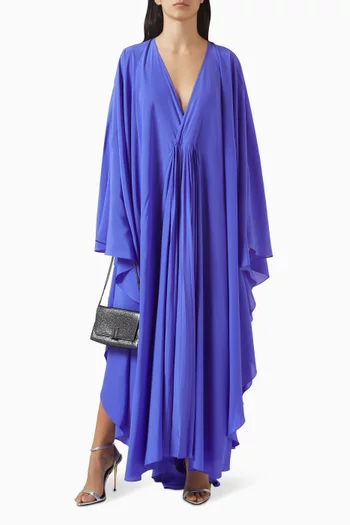 قفطان بليسيه حرير وكريب