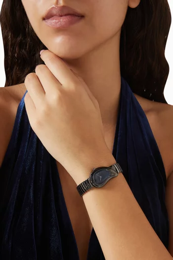 Drop Essence Quartz Stainless Steel Watch, 23mm