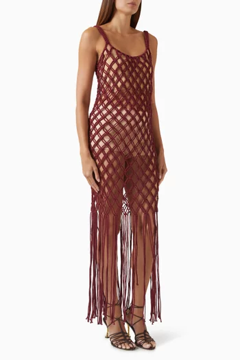 Manuela Macrame Dress in Cotton