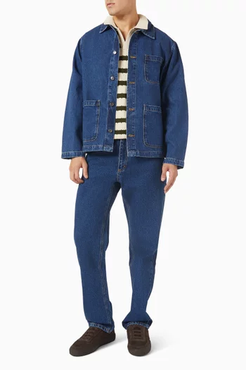 بنطال جينز بساق مستقيمة دينم