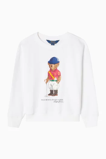 Polo Bear Sweatshirt in Cotton-blend
