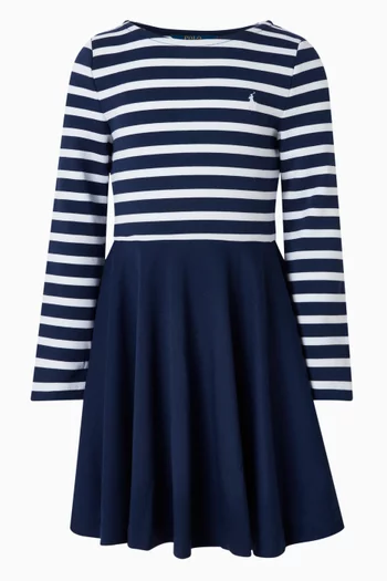 Striped Flared Dress