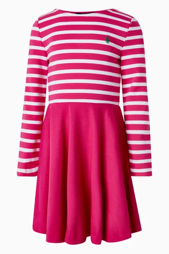 Striped Flared Dress