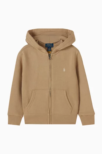 Zip Hoodie in Cotton-blend